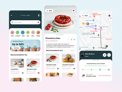 PASTRY APP app design graphic design ui ux