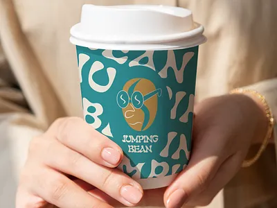 Jumping Bean Coffee Roasters branding coffee illustration logo