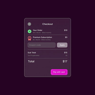 Checkout modal - UI checkout modal design figma freelancer modal ui ux