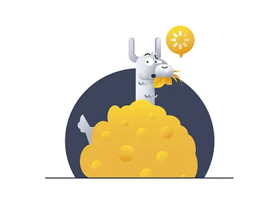 Loading adobe illustrator design illustration lama loading vector