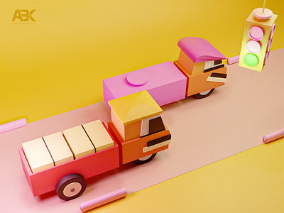 cars 3d animation design georgia illustration minimal rally vector