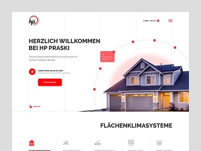 hp praski Website branding design fonts illustration logo mobile panel heating surface air conditioning ui ux vector website