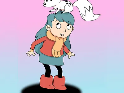 Hilda Fanart childrens art digital 2d digital artwork fanart hilda hilda fanart illustration