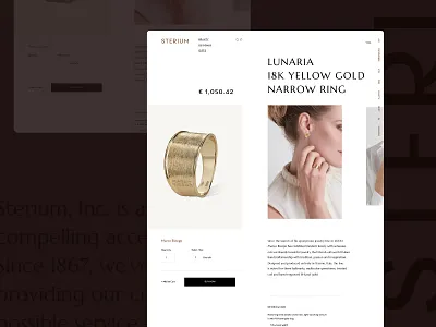 ITEM SHOT online shop clean design jewerly minimal shop shot ui web