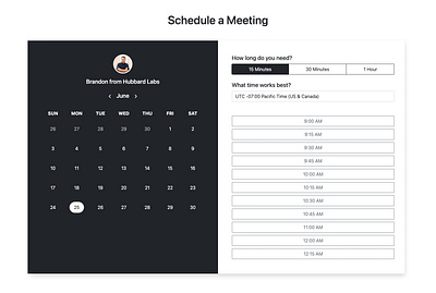 Schedule a Meeting bootstrap fontawesome