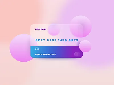 credit cards 3d animation branding credit ards design glassmorphism glassy graphic design illustration logo motion graphics pink purple ui