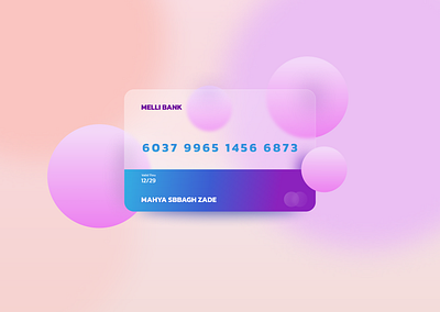 credit cards 3d animation branding credit ards design glassmorphism glassy graphic design illustration logo motion graphics pink purple ui