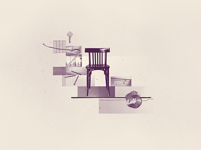 INKTOBER 14 EMPTY 2022 chair collage collage art collage digital collage maker collageart design duotone empty graphic graphicdesign illustration inktober inktober 2022 minimal
