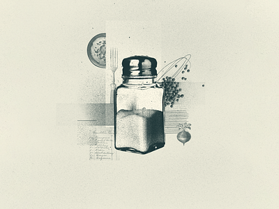 INKTOBER 17 SALTY collage collage art collage digital collage maker collageart design dinner duotone food graphic graphicdesign illustration inktober inktober 2022 kitchen lunch minimal salad salt salty
