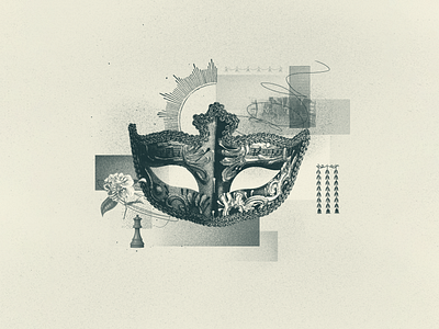 INKTOBER 26 EGO carnival chess collage collage art collage digital collage maker collageart design duotone ego flower graphic graphicdesign illustration inktober inktober 2022 mask myself self