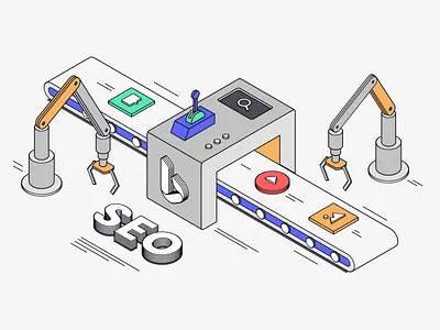 The Bing SEO Guide For Beginners blog branding design guide illustration isometric web