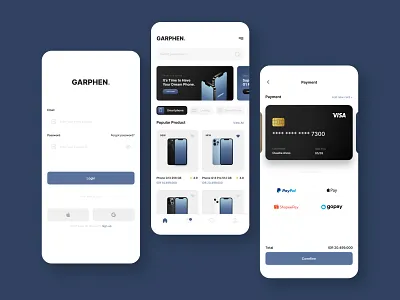 Garphen - Gadget Mobile Apps apps gadget graphic design mobile ui uiux user interface