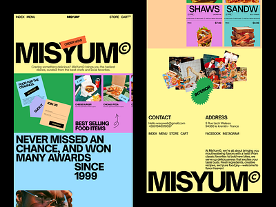 UI/UX for Misyum© – A Delightful Food Website Design colorful creativedesign ecommercedesign foodappdesign foodie foodphotography foodporn foodwebsite landing page minimaldesign productdesign uidesign uiux userexperience uxdesign uxinspiration uxresearch waxyweb webdesign yummy