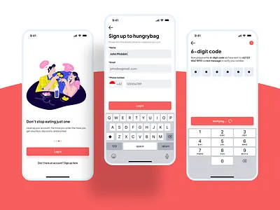 Sign up page daily challenge mobile apps sign up ui