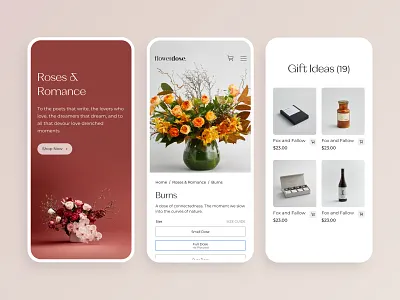 Flowerdose - Mobile Responsive app app design design ecommerce flowers minimal mobile mobile design mobile responsive mobile ui responsive ui ux web webdesign website website design