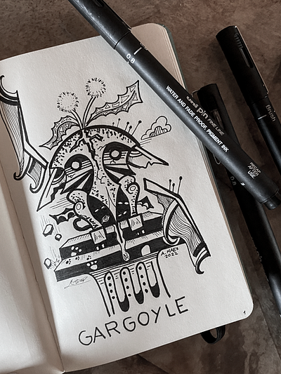 INKTOBER 2022 Nº 1 bw draw illustration ink pen