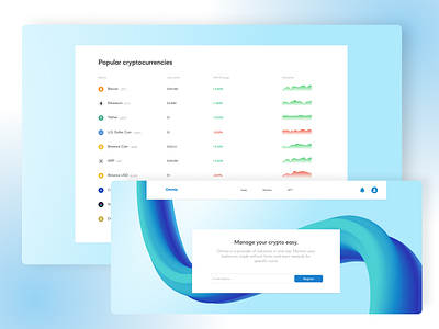 Omnia - cryptocurrency exchange adobe xd crypto cryptocurrency exchange design typography ui ux web design website