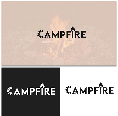 Campfire logo app branding design graphic design illustration logo typography vector