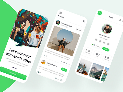 Social Media App UI Kit app app mobile application design figma download figma freebies free figma download freebies illustration mobile app mobile ui social media social media app ui ui ux uikit