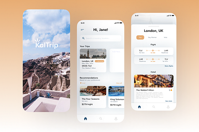 KalTrip - UX/UI Design for Mobile App branding design design ideas figma iphone mobile mobile app mobile app design mockup ui user interface