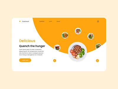 Food Hunt design ui ux