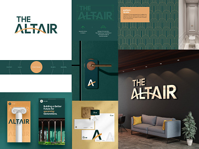 The Altair brand identity branding logo logo design