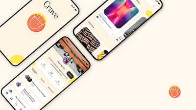 CRAVE UX PROJECT: Screens app crave creative writing design digital design graphic design mobile application ui ui design ui interface uiux ux ux design