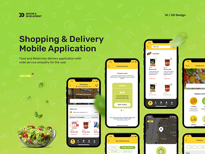 Vembla app design application delivery design e commerce food mobile mobile app restaurant ui uiux user interface ux