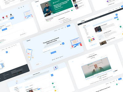 Online platform for learning arabic "Kalimat" arabic design figma online platform ui uiux ux web webdesign