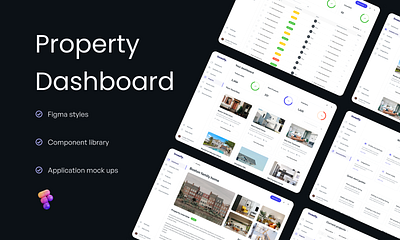 Property Dashboard app branding dashboard design illustration logo property typography ui userinterface vector website