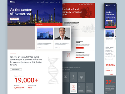 NIP Redesign UI/UX Design art direction b2b website brand identity design distribution dubai industrial redesign ui ux uxui