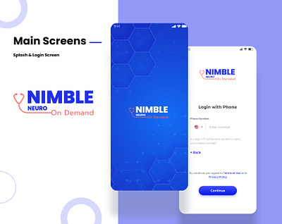 Nimble Mobile App Design - UI/UX 3d branding creative design doctor app design graphic design hire mobile app ui ui ux upwork website