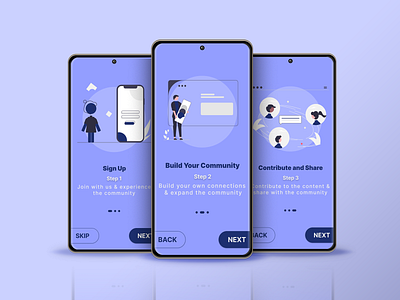 Onboarding UI design figma learnability learning mobile mobileapp onboarding splash start screens ui ux