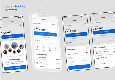 Pay rent and utilities