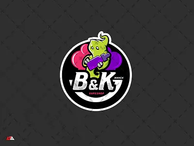 B&K Vapeshop Logo (Minsk) branding design esport gaming illustration logo mascot team logo ui vape vapeshop