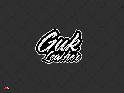 Creative Text - Guk Leather Logo branding creative creative text design esport font gaming logo mascot team logo text ui vector