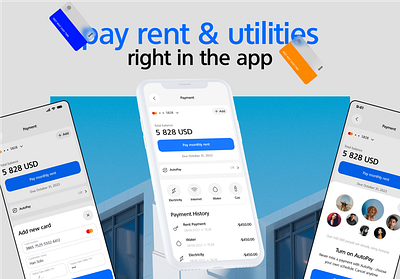 Pay rent and utilities
