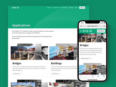 STS-Hydro: Applications page applications bussines design landing landing page sts sts hydro technology