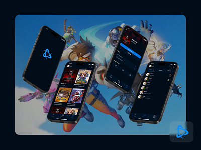 Battle.net - redesign app battlenet design games mobile overwatch ui ux