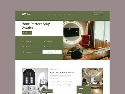 Hotel Booking Website Design animation figma graphic design motion graphics ui ux