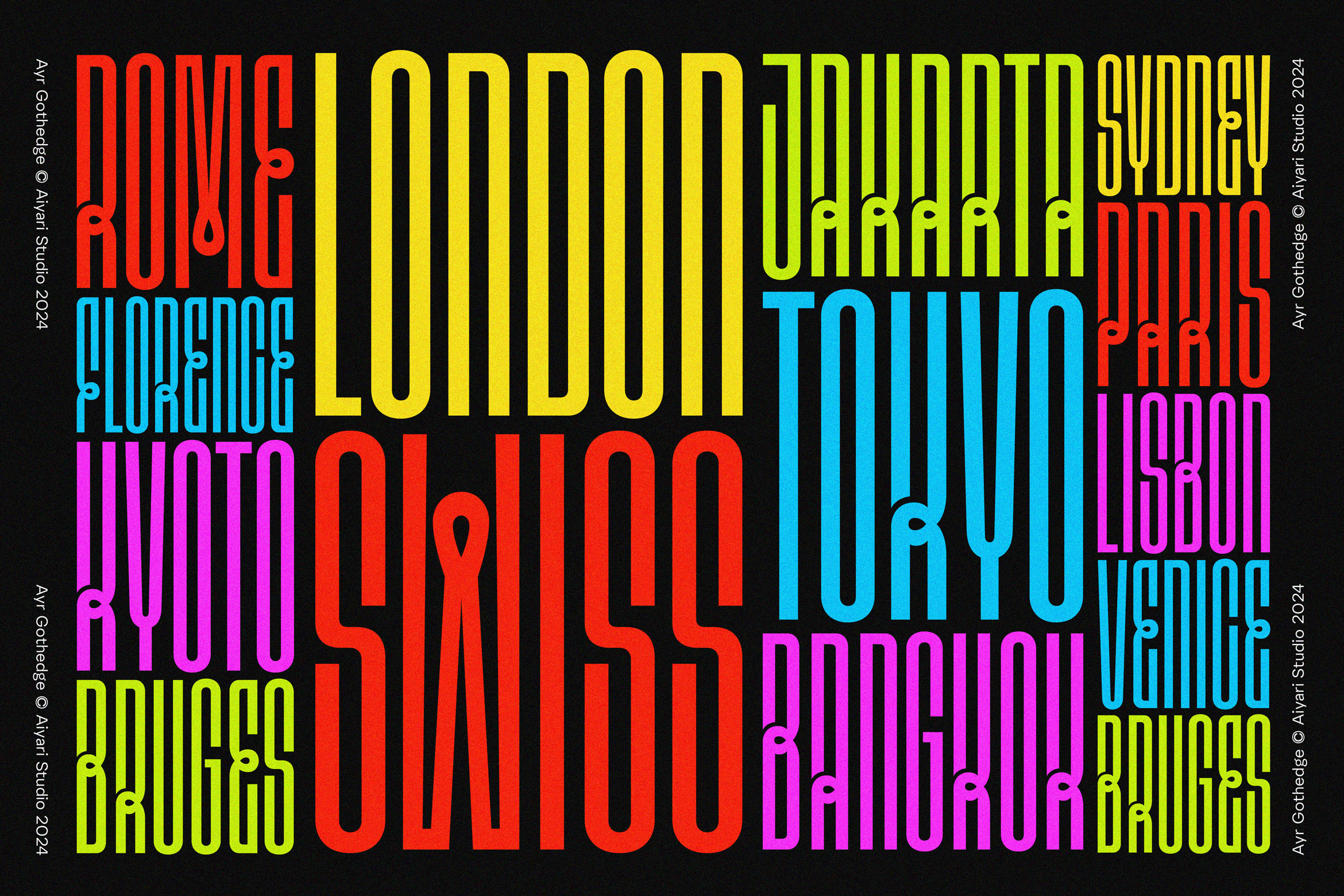 Example of Bespoke Custom Display Font