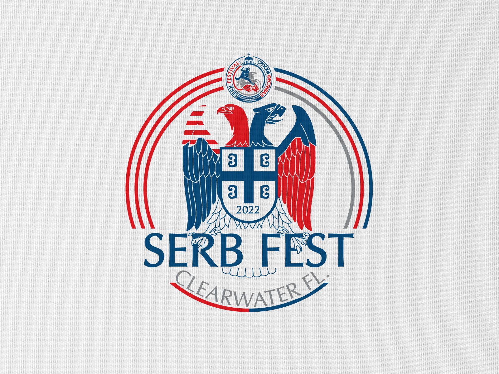 Serb Fest Clearwater, Florida / Tshirt Design by Rade Stjepanović on