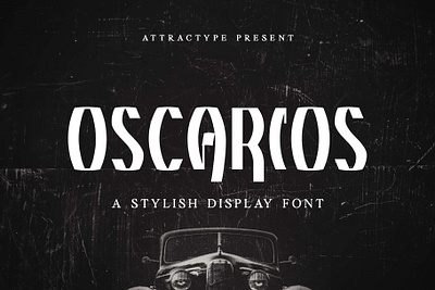 Oscarios A Stylish Display Font branding business card craft design display font elegant fonts free font label font logo otomotive sport stationery stylish technology