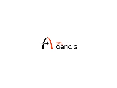 STL Aerials aerial arch drone logo minimal photography star stl stlouis usa