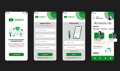 Doctor UI Design app ui