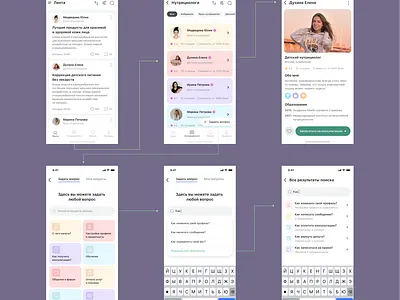 Нутрициология (iOS App) art clean design figma health ios nutri nutritionology product ui ux