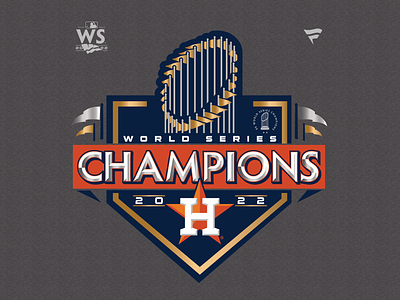 World Series Champion On-Field Shirt apparel astros banner baseball branding fanatics houston logo mlb pennant sports trophy