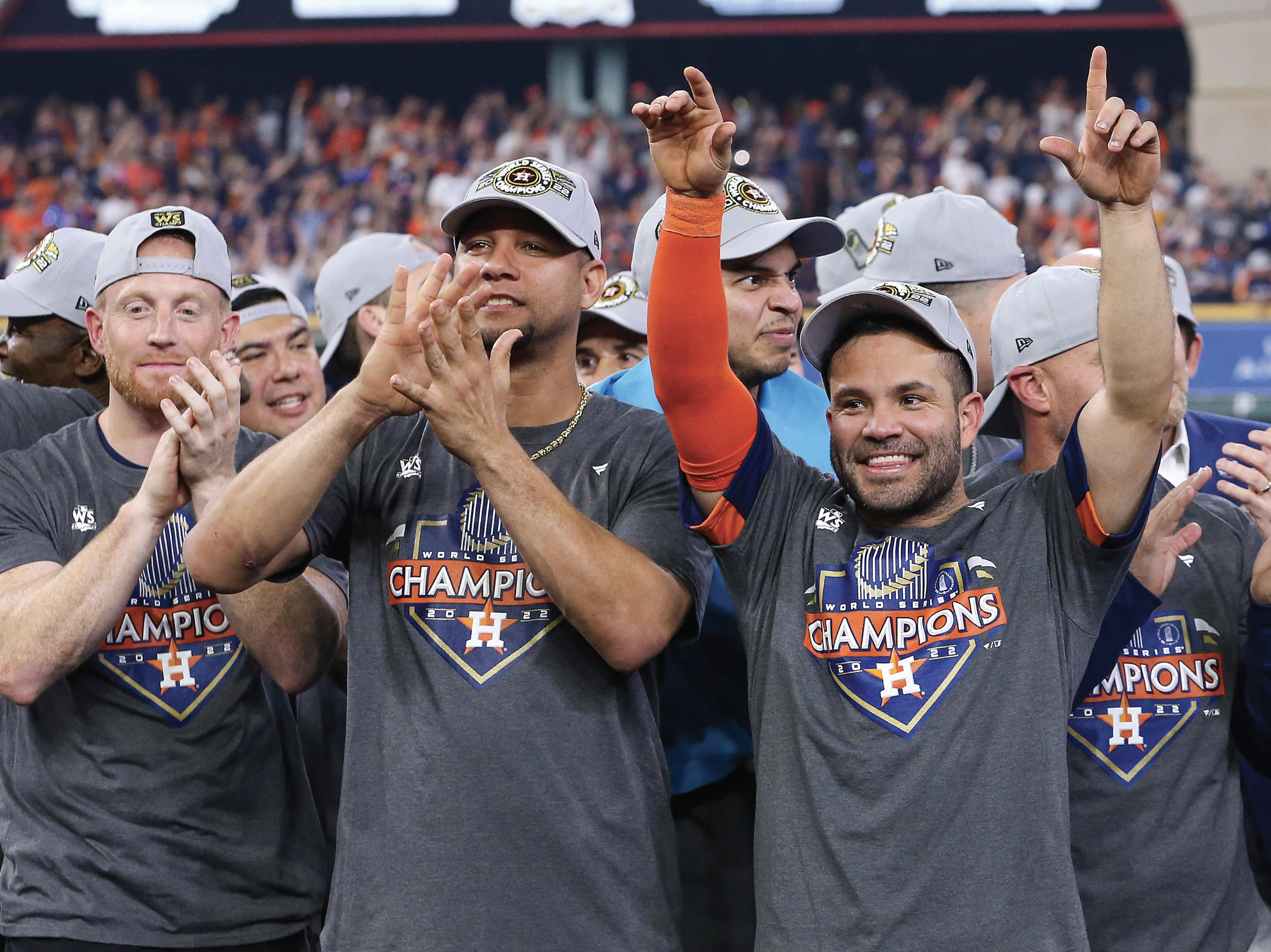 Houston Astros Trophy 2022 World Series Champions Parade Shirt