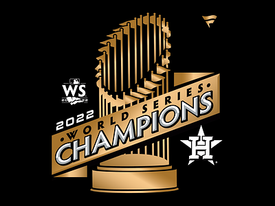 Official World Champion Parade Shirt astros banner baseball branding design gold houston logo mlb parade sports trophy