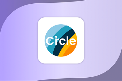 MY CIRCLE LOGO app branding design graphic design illustration logo typography ui ux vector